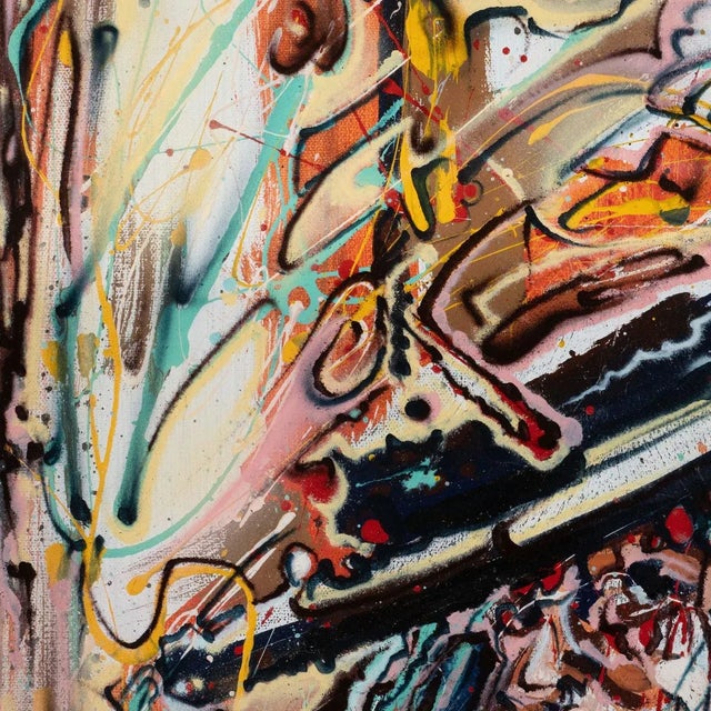 "Portrait of a Woman With Hat" Contemporary Modernist Abstract Figurative Oil Painting by Costain For Sale In New York - Image 6 of 9