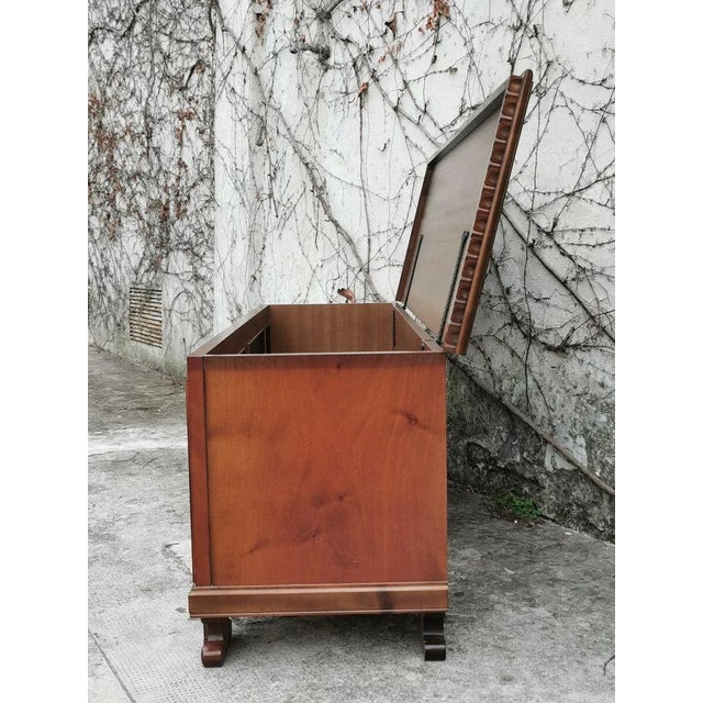 Carved Walnut Chest, 1970s For Sale - Image 11 of 12