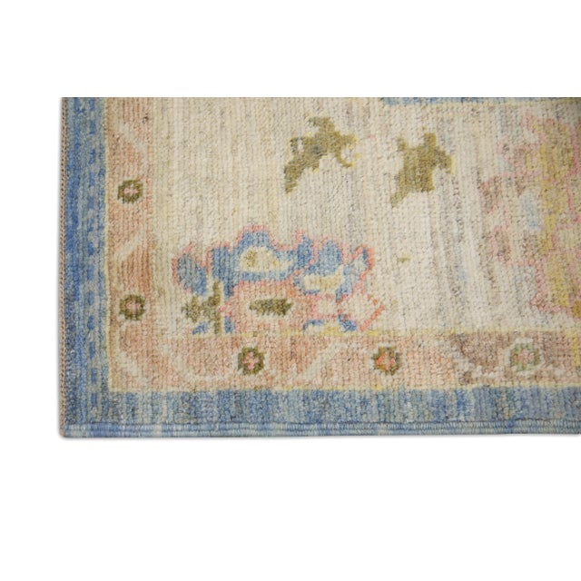 Modern Turkish Oushak Rug 6'6" x 9'8" For Sale - Image 4 of 7