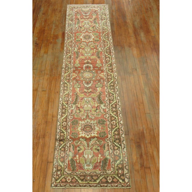 Persian Vintage Persian Mahal Runner - 2'6" x 11'3" For Sale - Image 3 of 6