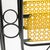 1950s Mathieu Matégot Mid-Century Black, Yellow Lacquered Metal Magazine Holder For Sale - Image 5 of 17