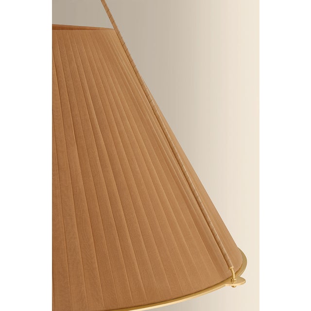 2020s Hudson Valley Lighting Sunside 34 in. 5 Light Chandelier in Aged Brass Finish For Sale - Image 5 of 8