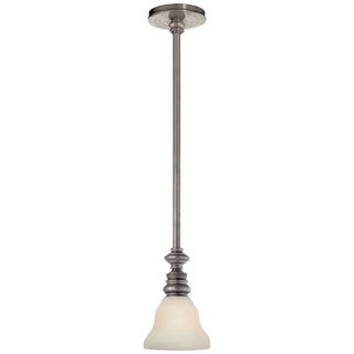 Chapman & Myers for Visual Comfort Signature Boston Pendant in Antique Nickel with SLEG Shade For Sale