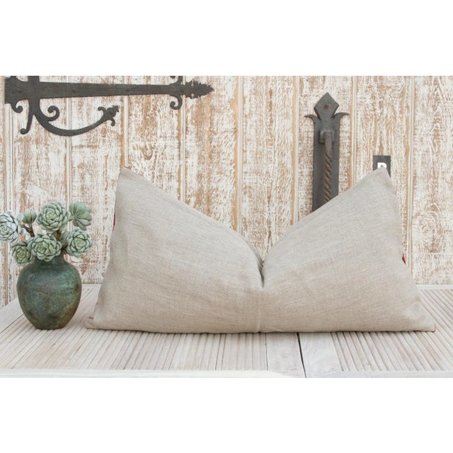 Antique Charmi Sindh Silk Pillow For Sale - Image 9 of 11