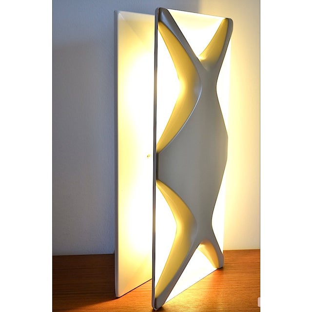 Metal Oyster Wall Lamp by Klaus Link for Heinz Neuhaus, 1960s For Sale - Image 7 of 9