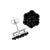 Haus of Brilliance .925 Sterling Silver 2.0 Cttw Prong Set Round-Cut Treated Black Diamond Floral Cluster Stud Earring (Fancy Black Color, I1-I2 Clarity) - 2 Pieces For Sale - Image 4 of 6
