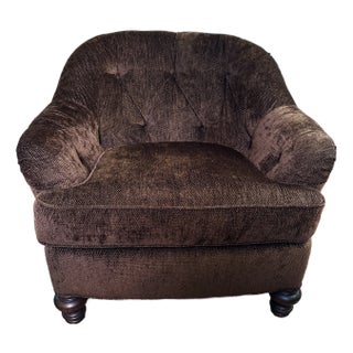 Henredon Button Tuft Club Chair For Sale