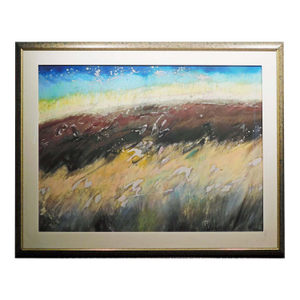 1990s Mark Dickson Untitled Mix Media Pastel and Watercolor Abstract Hand Signed