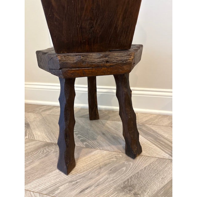 Early 20th Century Set of 20th Century Chairs and Stool Table From the Alps For Sale - Image 5 of 11