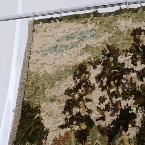 Mid-Century Landscape Wall Tapestry in Wool, Poland For Sale - Image 4 of 7