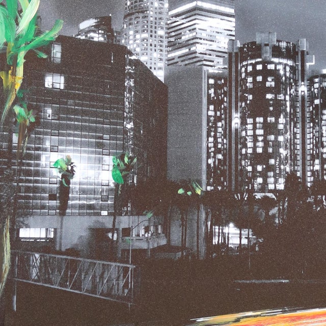 Downtown La Split 2 - Original Downtown Los Angeles Cityscape Acrylic on Photograph by Pete Kasprzak For Sale In Los Angeles - Image 6 of 6