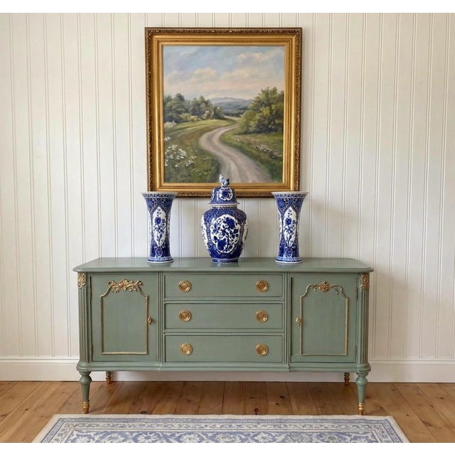 A refined expression of Dutch decorative heritage, this elegant Delft Blue garniture set embodies centuries of tradition,...