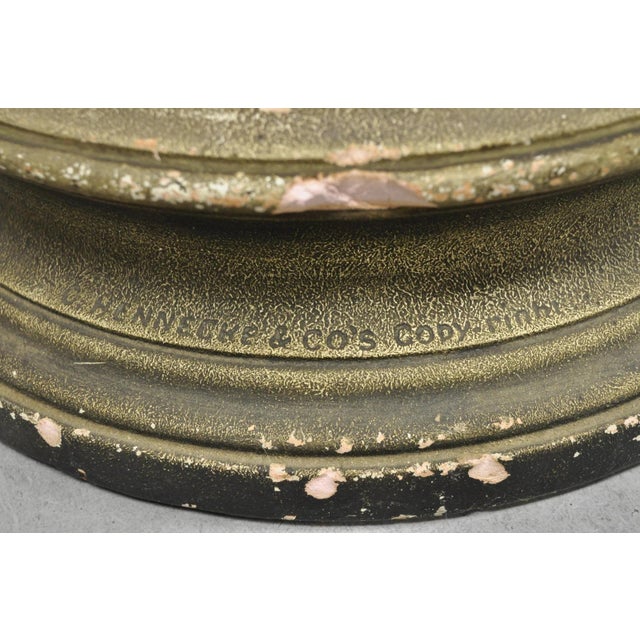 Antique French Renaissance Hennecke & Co "Faust & Marguerite" Plaster Statue For Sale - Image 18 of 18