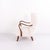 High-Back Armchair Model 23B in Polished Wood and Light Upholstery, 1940s For Sale - Image 3 of 11