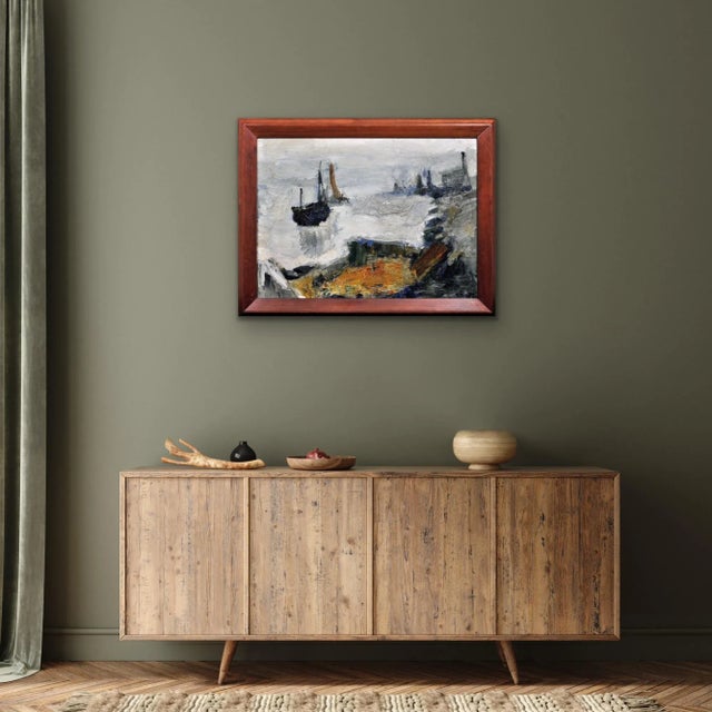 Raymond Picque, Landscape, 1964, Oil on Canvas For Sale - Image 11 of 18