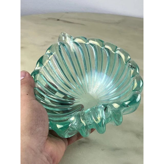 Murano glass ashtray, attributed to Barovier & Toso, Italy, 1950s. Nile green color, it was purchased from my great...