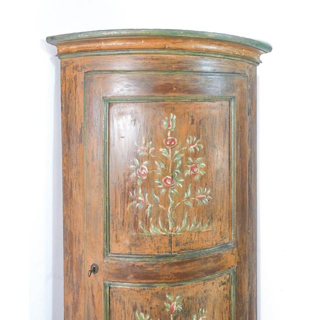 Single-Door Corner Cabinet in Wood For Sale - Image 11 of 16