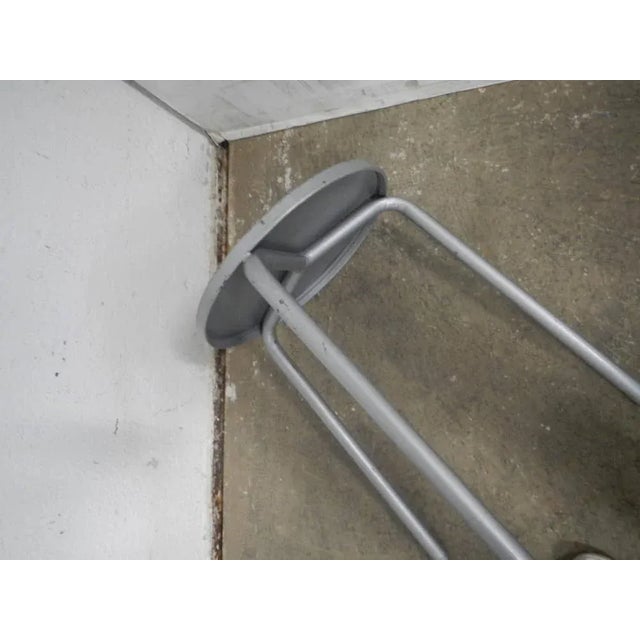 Metal and Iron Stool, 1980s For Sale - Image 3 of 9