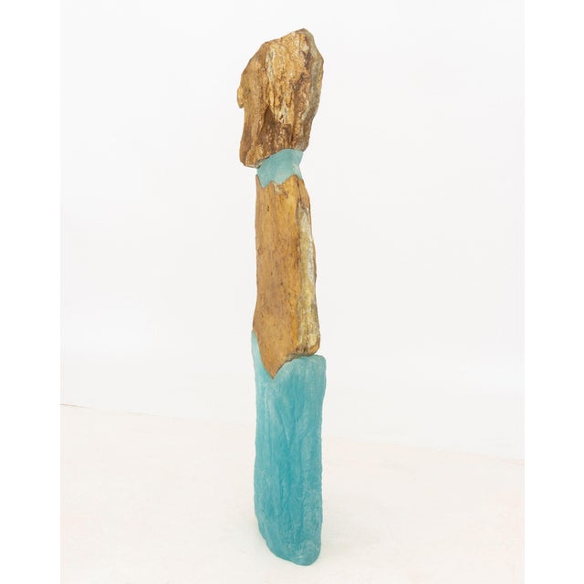 Thomas Scoon "Consort" Mixed Media Studio Art Glass and Granite Sculpture For Sale - Image 14 of 17