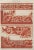 Traditional Colorful Decorator Sheet - Crimson C. 1900 For Sale - Image 3 of 3
