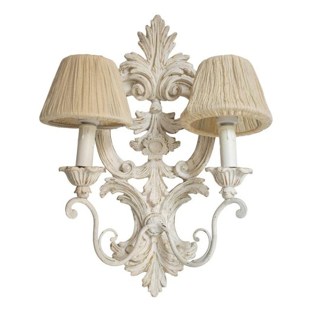 Italian Wall Light in Wood, 1970s For Sale - Image 9 of 9