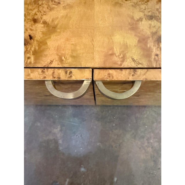 Italian Bookcase or Display Cabinet of Burr Sycamore - Two Available For Sale - Image 11 of 18
