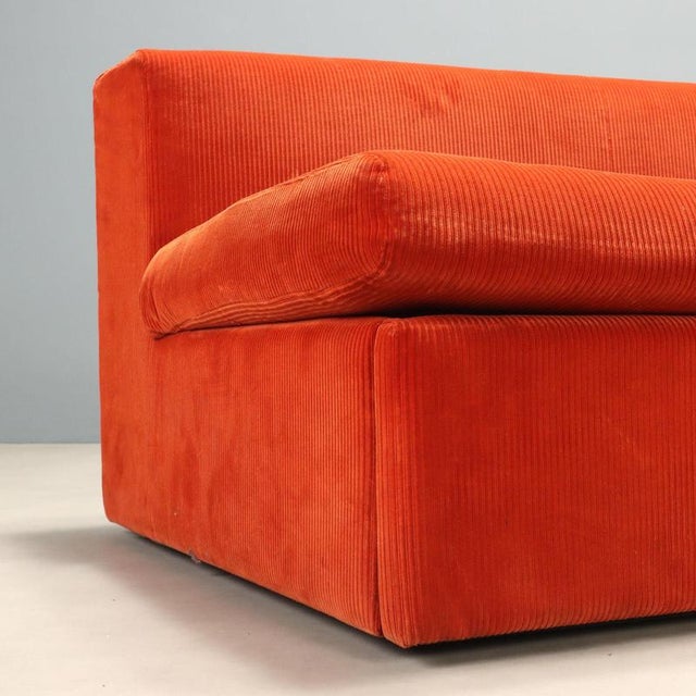 Vintage Zanotta Three Seater Sofa in Fabric, Italy, 1970s For Sale - Image 6 of 15