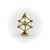 1970s Vintage 14k Gold Atomium Molecule Charm For Sale - Image 5 of 9