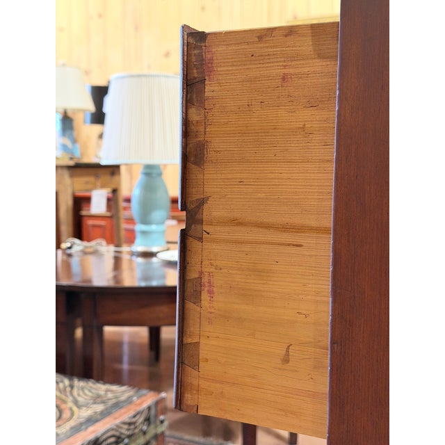 Wood 18th Century American Chippendale Mahogany Tall Chest For Sale - Image 7 of 12