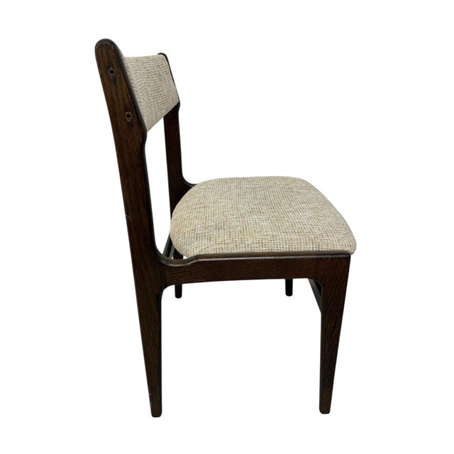 Mid-Century Danish Modern Dark Walnut Dining Chairs - Set of 6 For Sale - Image 4 of 5