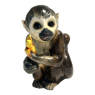 MCM Andrea by Sadek Porcelain Hand Painted Monkey For Sale