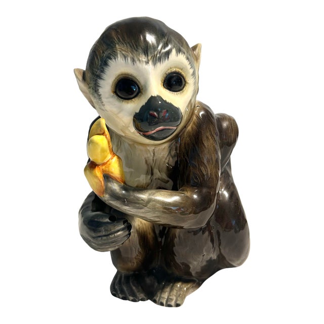MCM Andrea by Sadek Porcelain Hand Painted Monkey For Sale