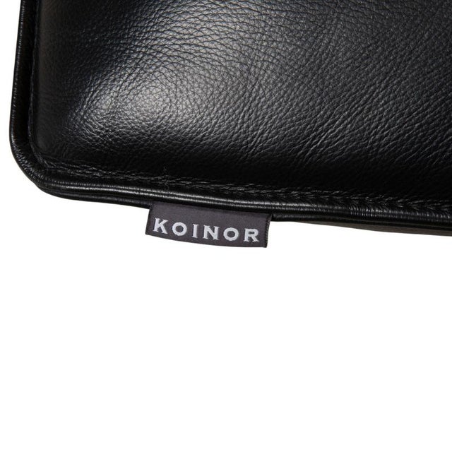Jonas Lounger in Black Leather with Jeremiah Chrome Frame from Koinor For Sale - Image 9 of 14
