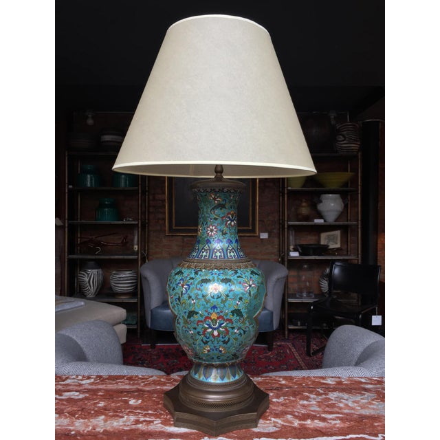 Late 19th Century Chinese Cloisonné Vase Table Lamp Chairish