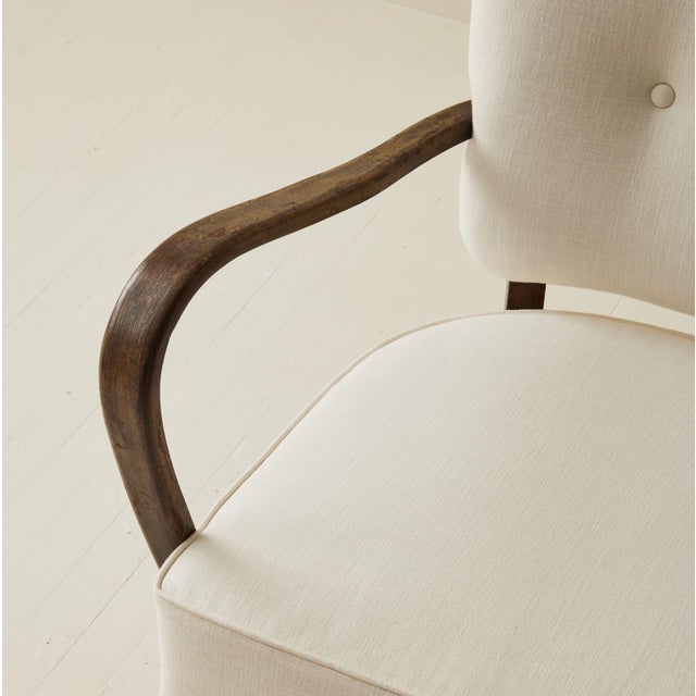 Jindrich Halabala Patinated Bentwood Lounge Chairs, a Pair, 1930's. For Sale In New York - Image 6 of 7