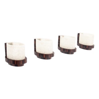 Art Deco Wall Lamps, Poland, 1950s, Set of 4 For Sale