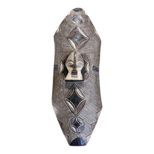 Large Vintage African Bamileke Tribe Shield Cameroon 43" H