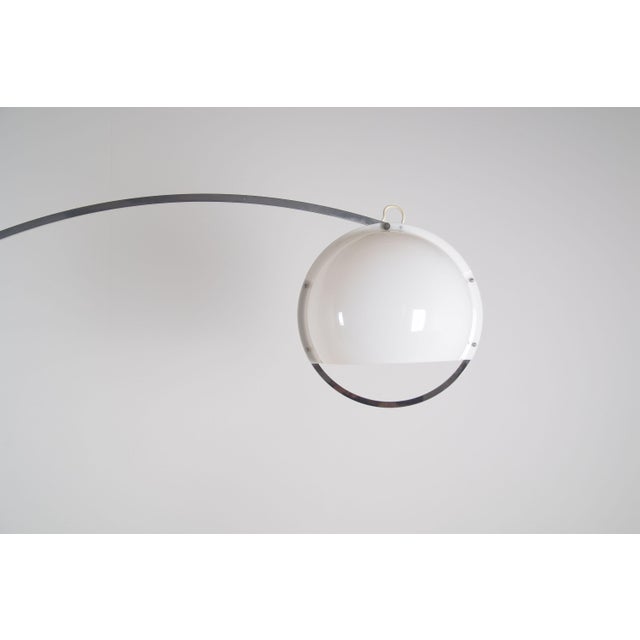 Italian Arc Floor Lamp by Guzzini, 1970s For Sale - Image 3 of 9