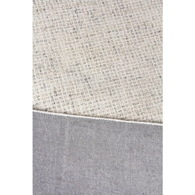 Beige Exquisite Rugs Melbourne Hand Loom Wool & Cotton Beige - 10'x14' For Sale - Image 8 of 9