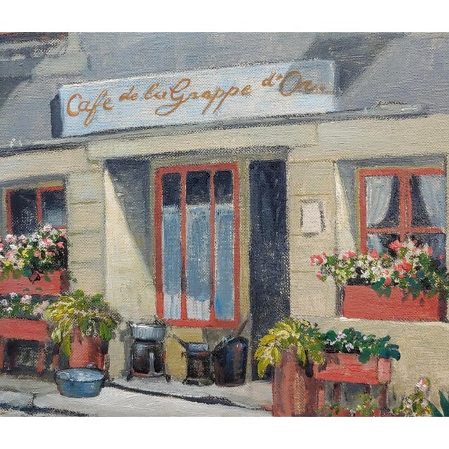 Antoon Heinsberg Cafe De La Grappe D' or Paris 1952 Oil Painting For Sale - Image 4 of 8