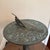 Verdigris Vintage Mid-Century Modern Solid Bronze Garden Sundial on Root Base For Sale - Image 8 of 12