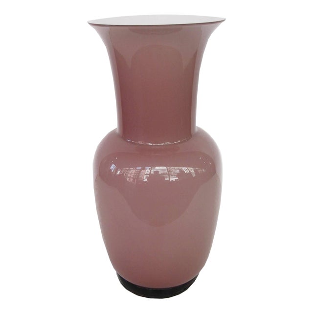 1980s "Incamiciato" Italian Art Glass Vase by Tomaso Buzzi For Sale