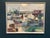 Original Scandinavian Oil on Canvas – “Port” by Finn Hillerup – Signed – Vintage & Framed – 88 × 70 cm (34.6" × 27.6")...