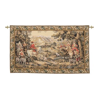 La Chasse Royale Loom Woven Tapestry (The Royal Hunt) - 158 X 266 Cm (5'2" X 8'9") - Requires Rod Size 6 For Sale