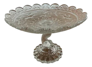 Glass Fruit Bowl on Foot, 1890s