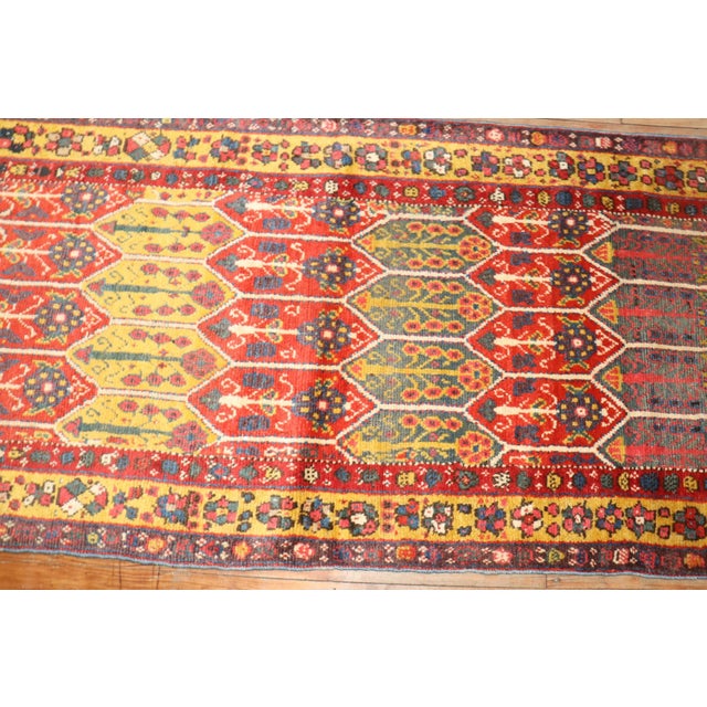 19th Century Antique Turkish Melas Runner - 3' x 12'6" For Sale - Image 4 of 9
