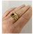 1990s 14k Yellow and White Gold Tourmaline Ring, Size 7.5 For Sale - Image 10 of 12