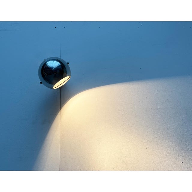 Metal Mid-Century Danish Space Age Model 48591 Ball Wall Lamp from Louis Poulsen, 1960s For Sale - Image 7 of 18