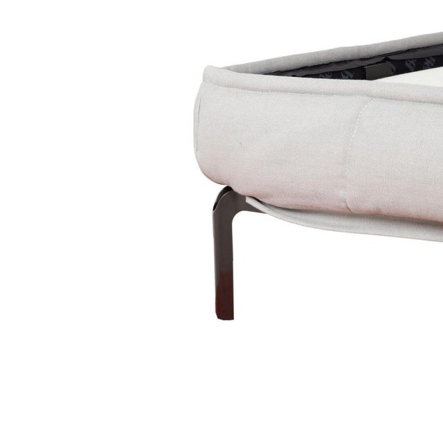Gray Husk Boxspring Bed in Grey from B&B Italia For Sale - Image 8 of 15