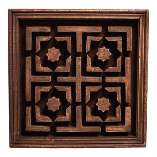 Symmetrical Stars Three Dimensional Wood Form For Sale